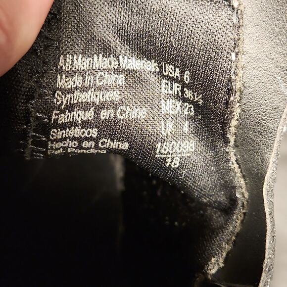 BRASH Black Faux Suede Hi Top Hidden Wedge Slip On Fashion Sneakers Womens 6 - Picture 2 of 10